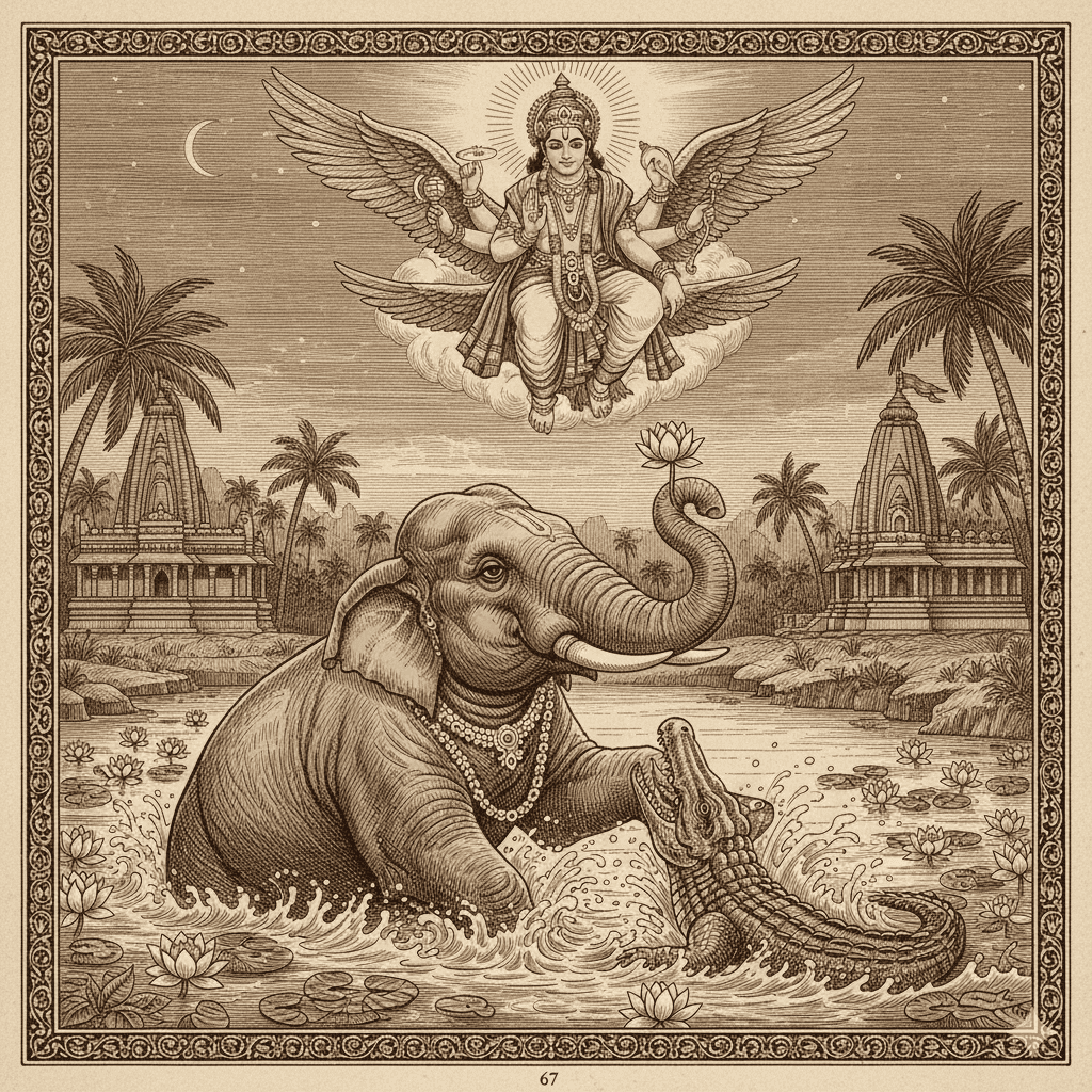 Gajendra - Devotee of Lord Vishnu