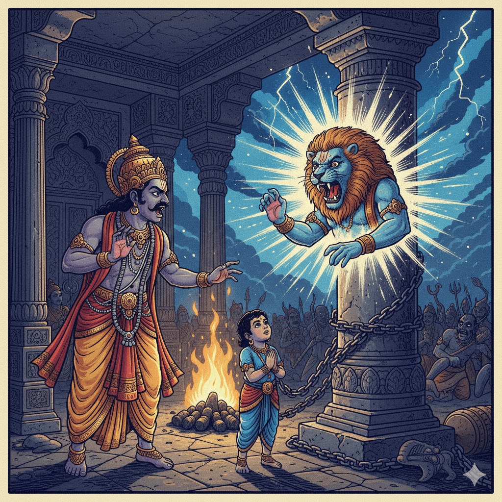 Prahlada's Devotion - Divine story from Hindu mythology