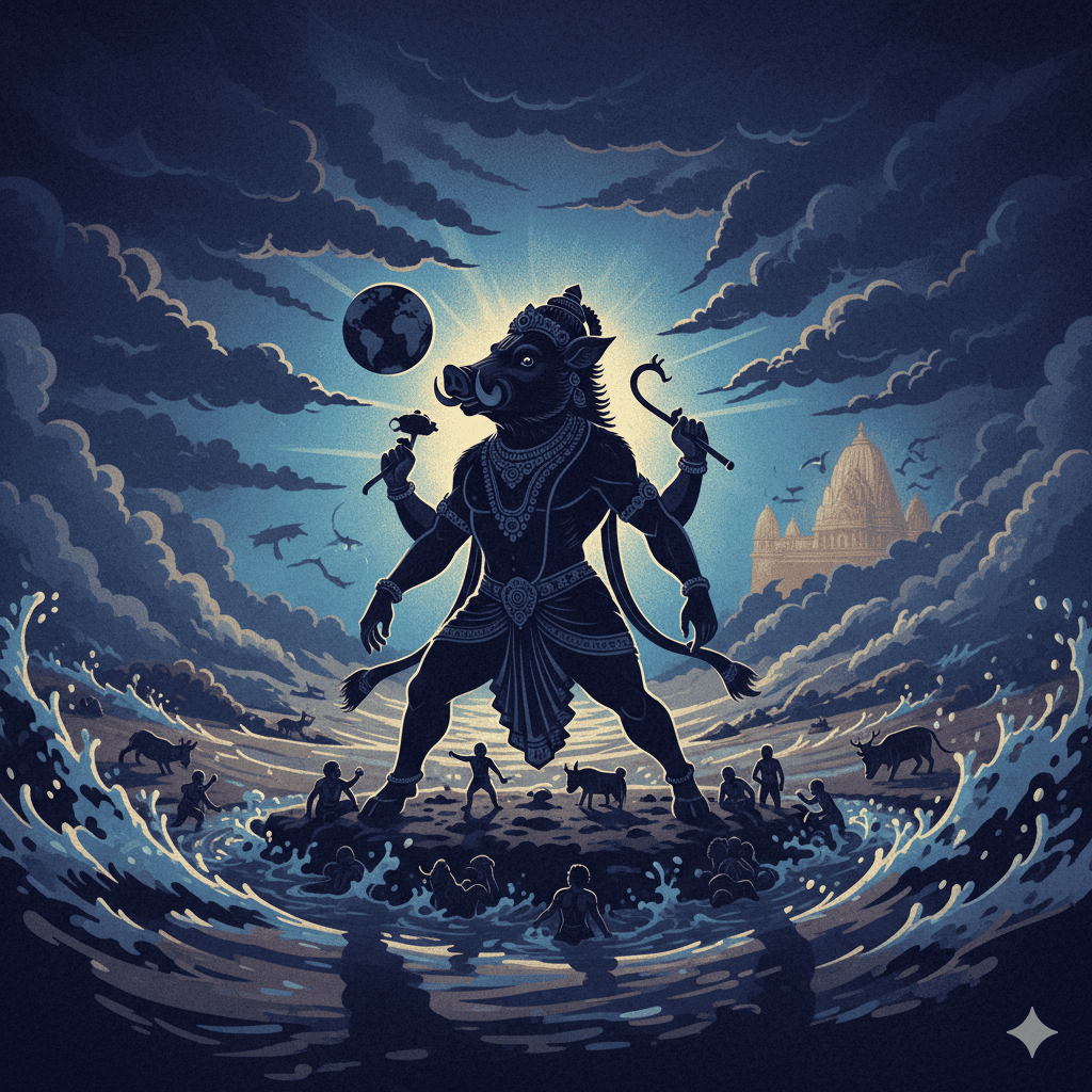 3. Varaha (The Boar) - Dashavatara avatar of Lord Vishnu